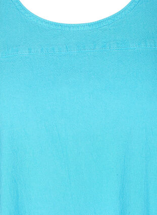Ärmelloses Kleid aus Baumwolle, River Blue, Packshot image number 2