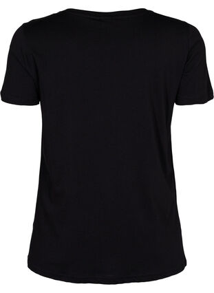 Trainings-T-Shirt mit Print, Black w. stripe run, Packshot image number 1