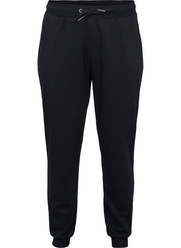 Sweatpants mit Schnürung und Taschen, Black, Packshot image number 0