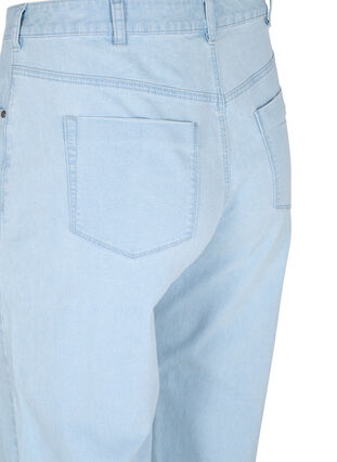 Straight Jeans mit Knöchellänge, Light blue denim, Packshot image number 3