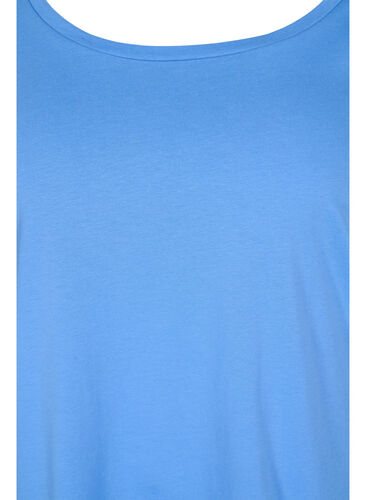 2er-Pack Basic-Bluse aus Baumwolle, Ultramarine/White, Packshot image number 2