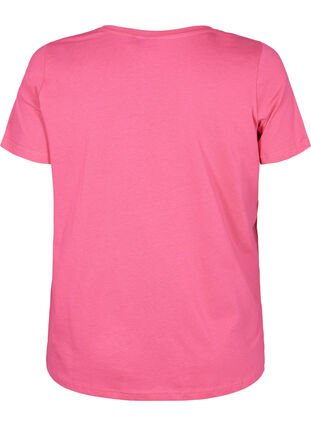 Nachtwäsche Shirt aus Baumwolle mit Print, Hot Pink w. Be, Packshot image number 1