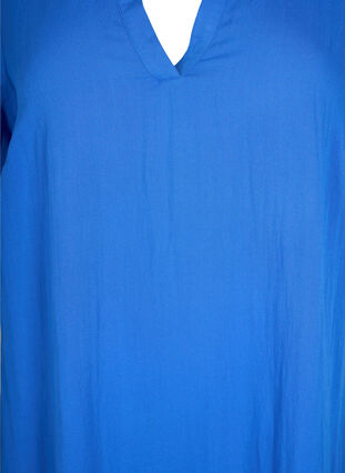 Kurzärmeliges Viskosekleid mit V-Ausschnitt, Surf the web, Packshot image number 2