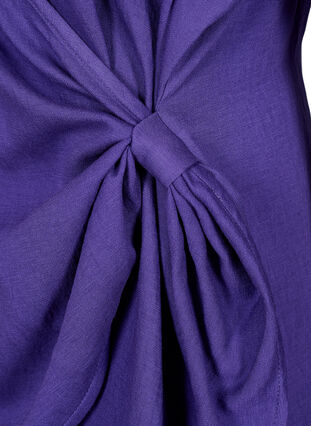 Langärmelige Bluse aus Viskose in Wickeloptik, Prism Violet, Packshot image number 3