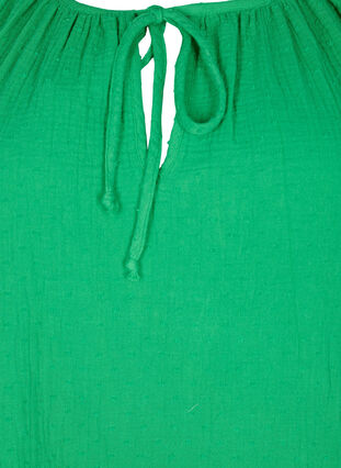 Baumwollbluse mit 1/2 Ärmeln, Bright Green, Packshot image number 2
