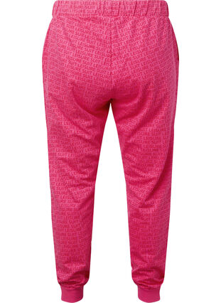 Jogginghose mit Print und Taschen, Hot Pink AOP, Packshot image number 1