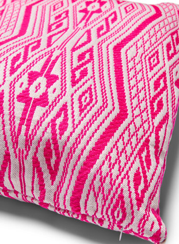 Kissenbezug mit Muster, Pink, Packshot image number 1