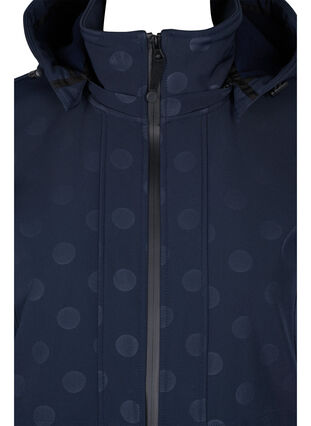 Softshell-Jacke mit abnehmbarer Kapuze, Navy, Packshot image number 2