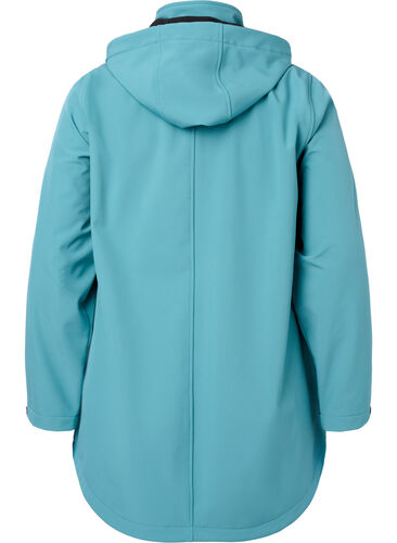 Softshell-Jacke mit abnehmbarer Kapuze, Brittany Blue, Packshot image number 1