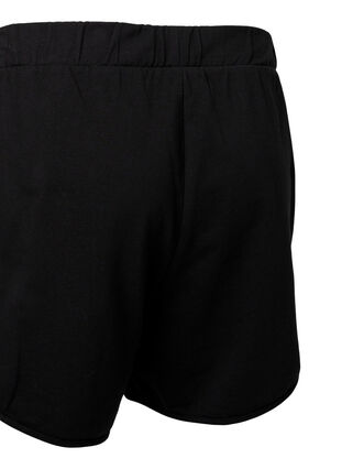 Einfarbige Shorts mit Taschen, Black, Packshot image number 3