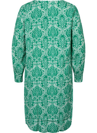 Kleid aus Viskose mit Print, Jolly Green Oriental, Packshot image number 1