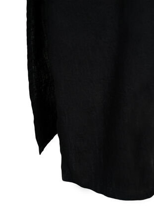 Langes Shirt-Kleid mit 3/4-Ärmeln, Black, Packshot image number 3