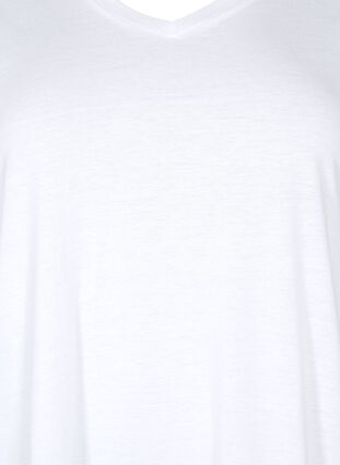 Kurzärmeliges T-Shirt mit A-Linie, Bright White, Packshot image number 2