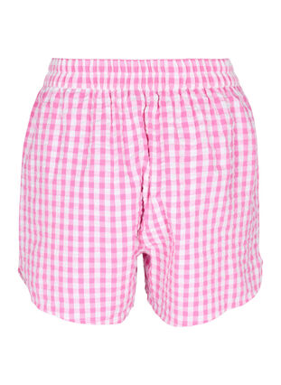 Karierte Pyjamahose aus Baumwolle, Pink Check, Packshot image number 1