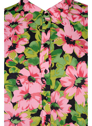 Hemd mit Blumenmuster aus Viskose, Pink G. Flower AOP, Packshot image number 2