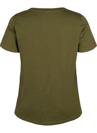 Baumwoll-T-Shirt mit Frontprint, Ivy Green MADE WITH, Packshot image number 1