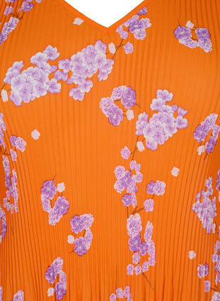 Blumige, plissierte Bluse, Exuberance Flower, Packshot image number 2
