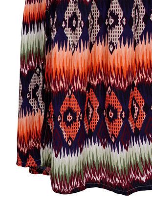 Langes Strandkleid aus Viskose, Ethnic AOP, Packshot image number 3
