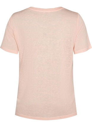 T-Shirt mit Nieten und Rundhalsausschnitt, Pale Blush, Packshot image number 1