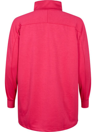 Langes Sweatshirt mit Tasche und Reißverschluss, Jazzy, Packshot image number 1