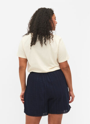 Shorts mit strukturiertem Muster, Navy Blazer, Model image number 1
