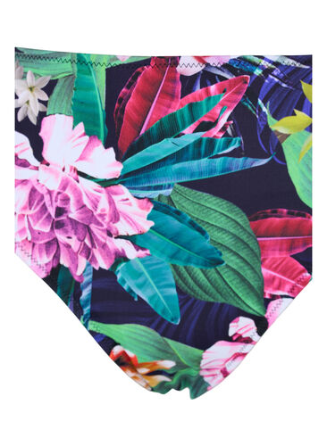 Hochtaillierte Bikinihose, Flower Print, Packshot image number 2