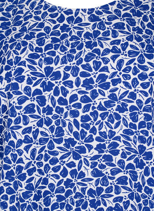 Bluse mit Puffärmeln, White/Blue Ditsy, Packshot image number 2