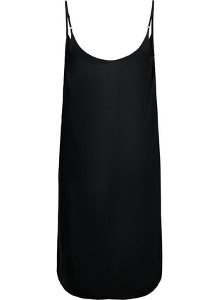 Ärmelloses Midi-Kleid aus Viskose, Black, Packshot image number 1
