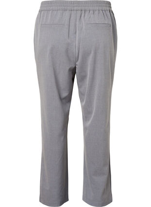 Graue melierte Hose mit elastischem Bund, Medium Grey Melange, Packshot image number 1