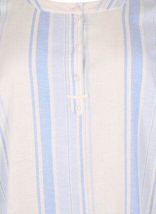 Gestreiftes Kleid mit langen Ärmeln, Birch w. Stripes, Packshot image number 2