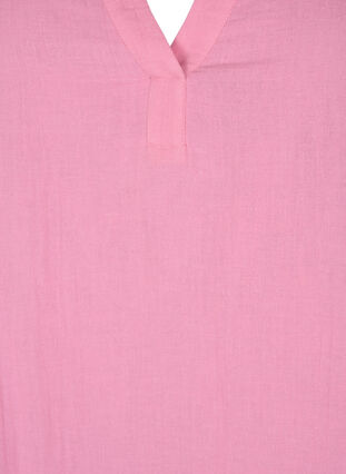 Tunika mit 3/4-Ärmeln aus Baumwolle, Rosebloom, Packshot image number 2