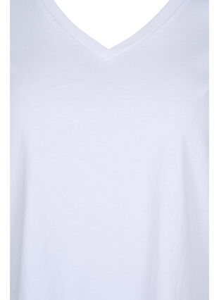2er-Pack basic T-Shirts aus Baumwolle, Ultramarine/White, Packshot image number 3