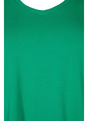 Einfarbiges basic T-Shirt aus Baumwolle, Jolly Green, Packshot image number 2