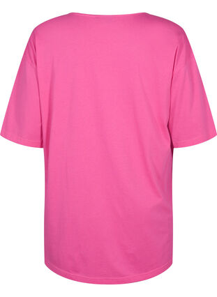 Overssize Baumwoll-T-Shirt mit Print	, Shocking Pink ÉTOILÉ, Packshot image number 1
