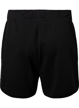 Einfarbige Shorts mit Taschen, Black, Packshot image number 1