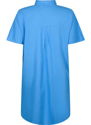Langes Hemd mit kurzen Ärmeln, Ultramarine, Packshot image number 1