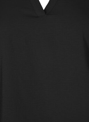 Bluse mit Smok und 3/4-Ärmeln, Black, Packshot image number 2