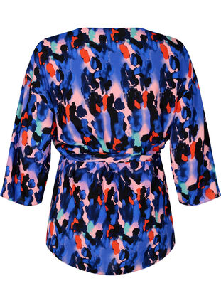 Kimono aus Viskose mit Print, Colorful Animal, Packshot image number 1
