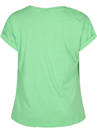Neonfarbenes T-Shirt aus Baumwolle, Neon Green, Packshot image number 1
