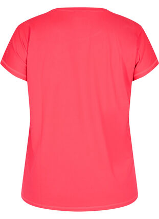 Einfarbiges Trainings-T-Shirt, Diva Pink, Packshot image number 1