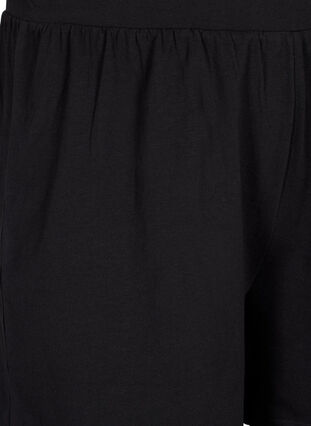 Lockere Pyjamahose aus Baumwollmischung, Black, Packshot image number 2
