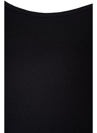 Top aus Baumwolle mit A-Linie, Black SOLID, Packshot image number 2