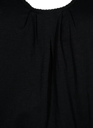 2er-Pack Tops aus Baumwolle mit Spitzenrand, Black / Black, Packshot image number 2