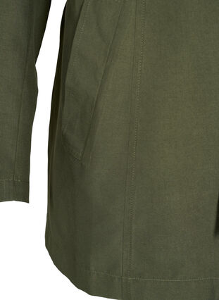 Trenchcoat mit Gürtel und Taschen, Grape Leaf, Packshot image number 3