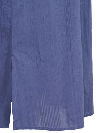 Hemdkleid aus Baumwolle mit 3/4-Ärmeln, Nightshadow Blue, Packshot image number 3