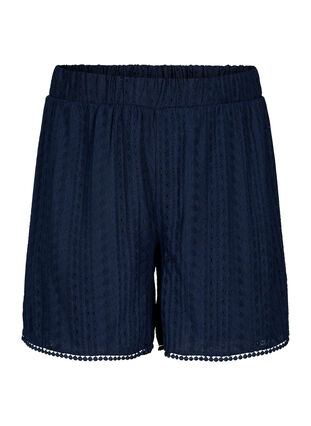 Shorts mit strukturiertem Muster, Navy Blazer, Packshot image number 0