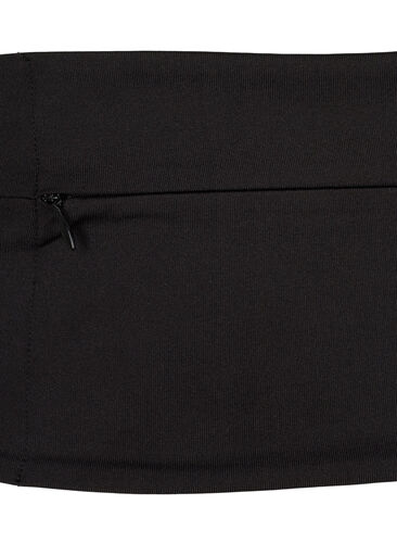 Laufgürtel mit Taschen und Reißverschluss, Black, Packshot image number 3