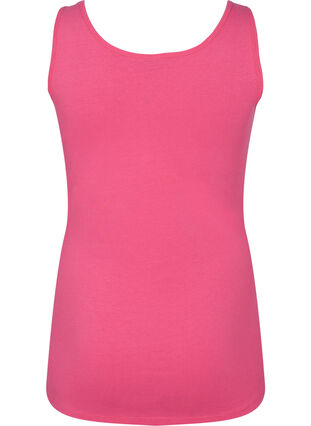 Einfarbiges basic Top aus Baumwolle, Hot Pink, Packshot image number 1
