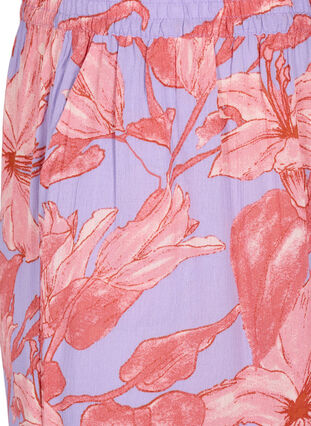 Lockere Culotte Hose aus Viskose, Lavender Flower, Packshot image number 2
