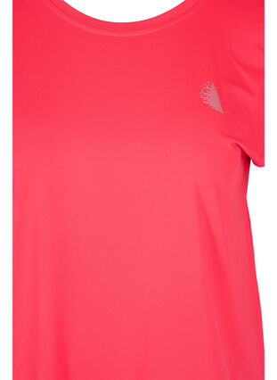 Einfarbiges Trainings-T-Shirt, Diva Pink, Packshot image number 2